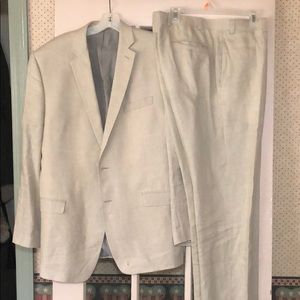 Calvin Klein Linen Suit - Beige 42L